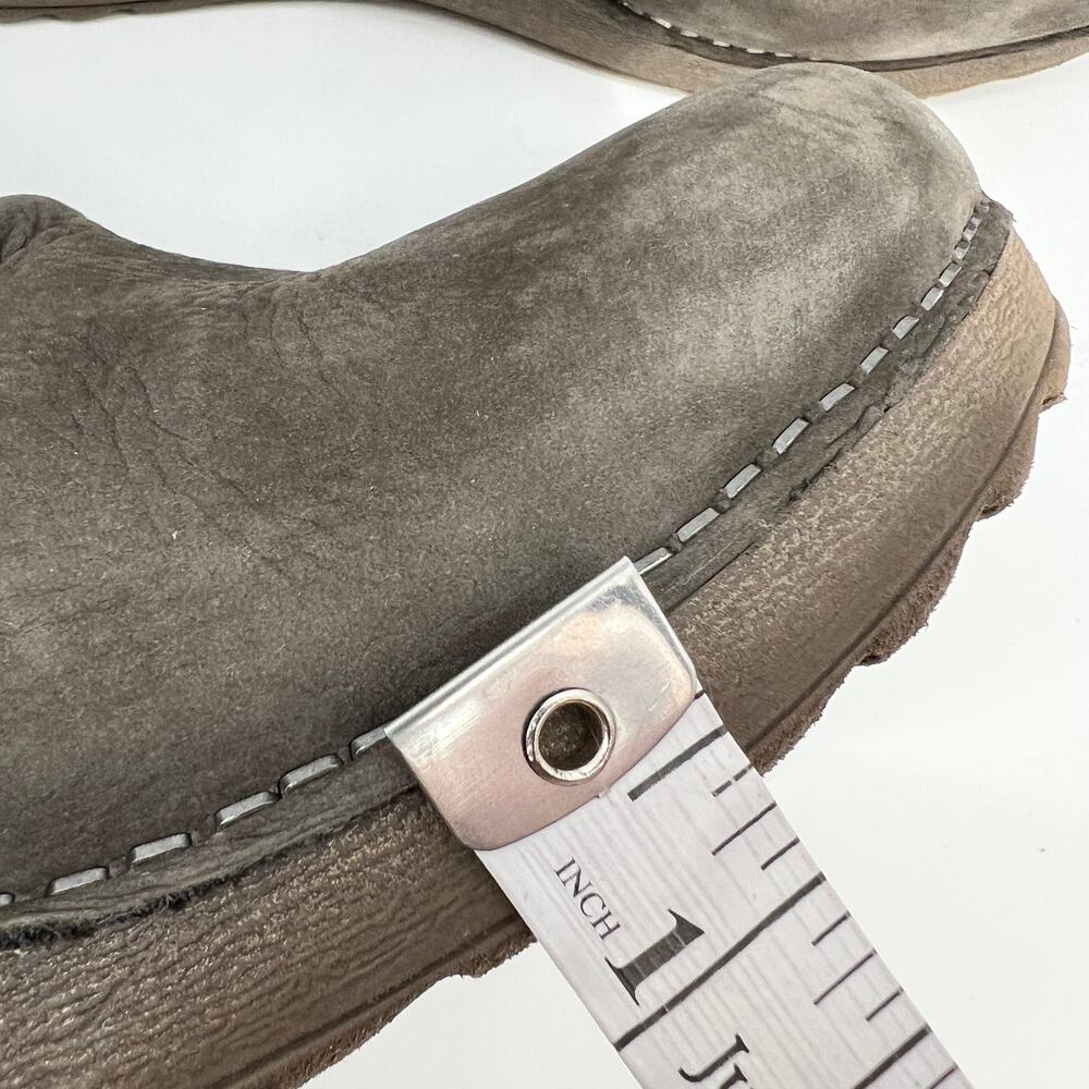 Dansko Caley Wedge Bootie Womens EU 41 US 10.5-11 Gray Nubuck Leather Ruched - Picture 13 of 15
